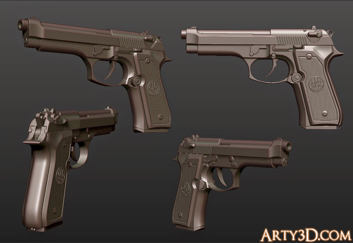 Beretta m9 чертеж