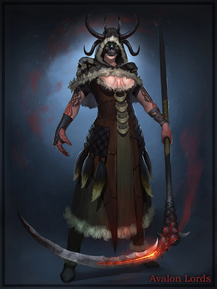 Female Necromancer Fan Art Artstation Female Necromancer Pavel Romanov female necromancer pavel romanov