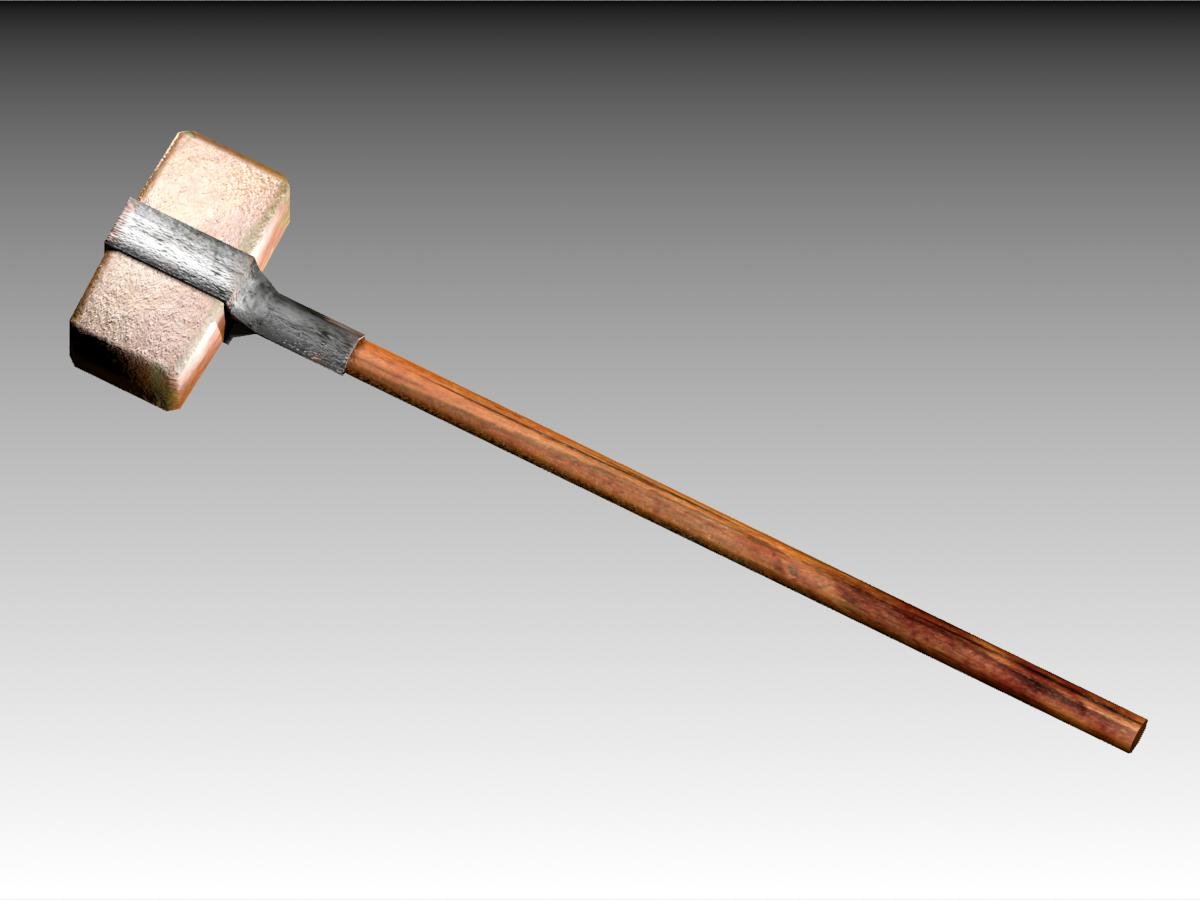 ArtStation Bronze hammer