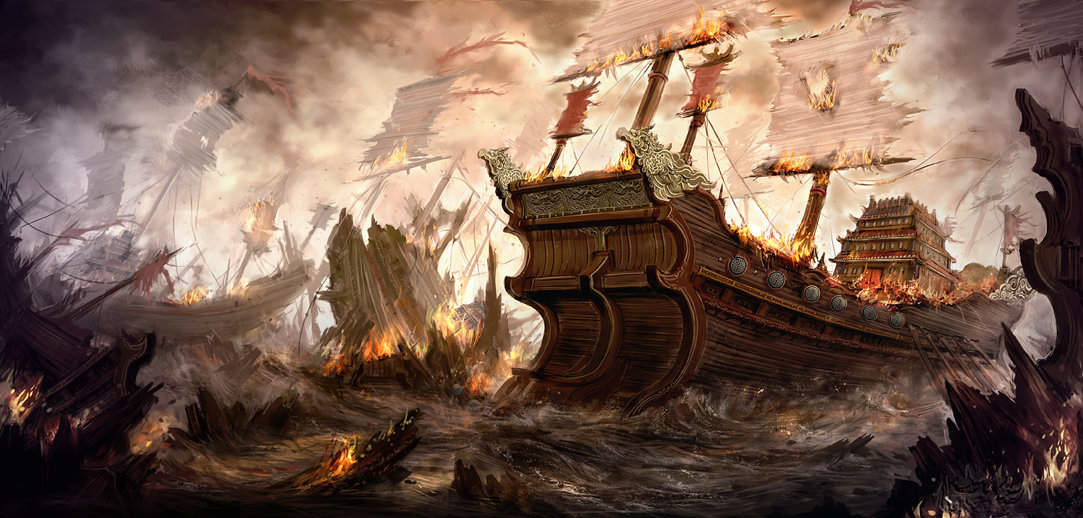 ArtStation Ancient China Warship, Hang Kwong hkxdesign
