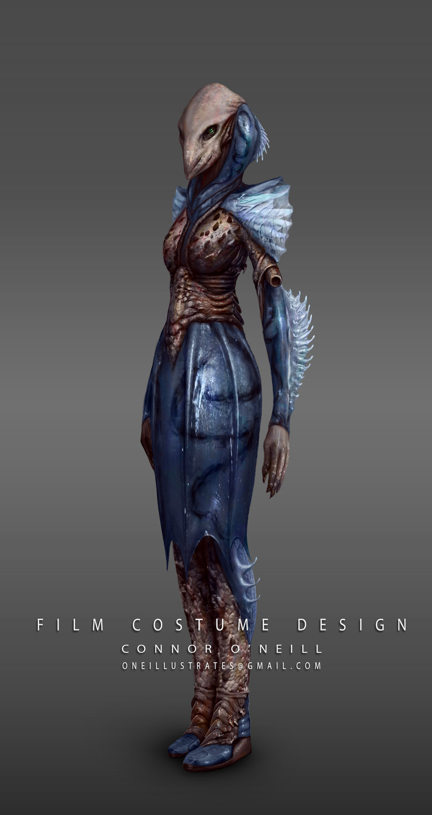 Film Costume Design #5 - Alien Princess / Villian