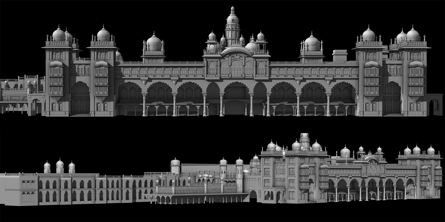 Artstation Mysore Palace Model Jaisan Vijayachandran
