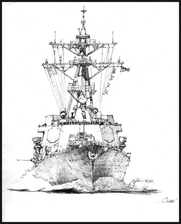 Do Won - Battle ship Pen Drawing Do Won - Battle ship Pen Drawing