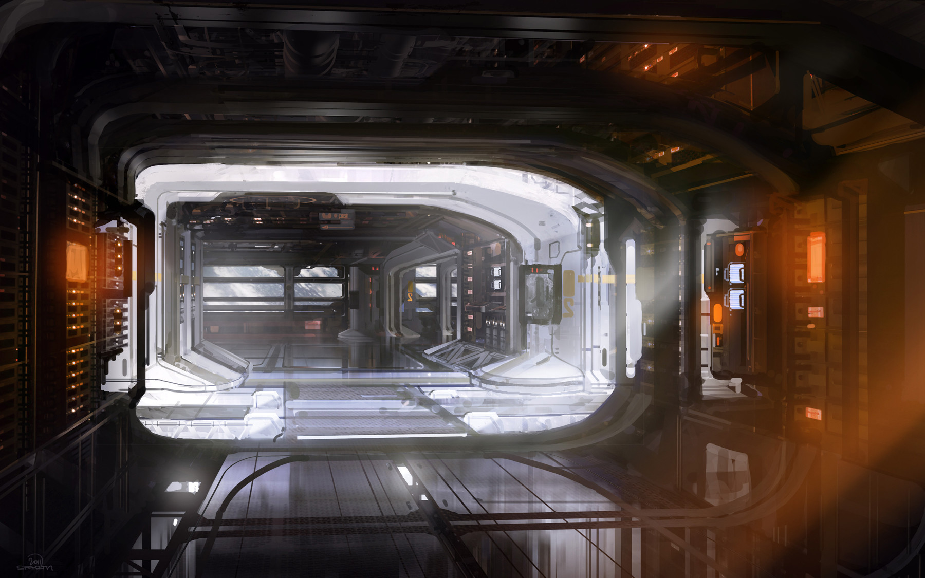 Artstation Halo 4 Space Station Interior Sparth