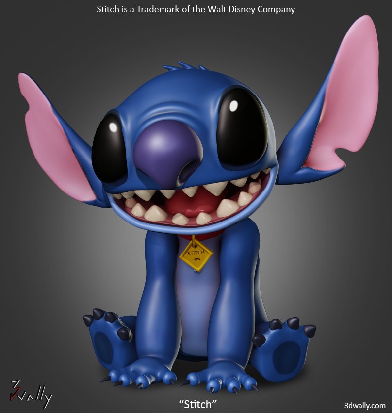 Disney 3D Stitch Textured by 3DPad on DeviantArt