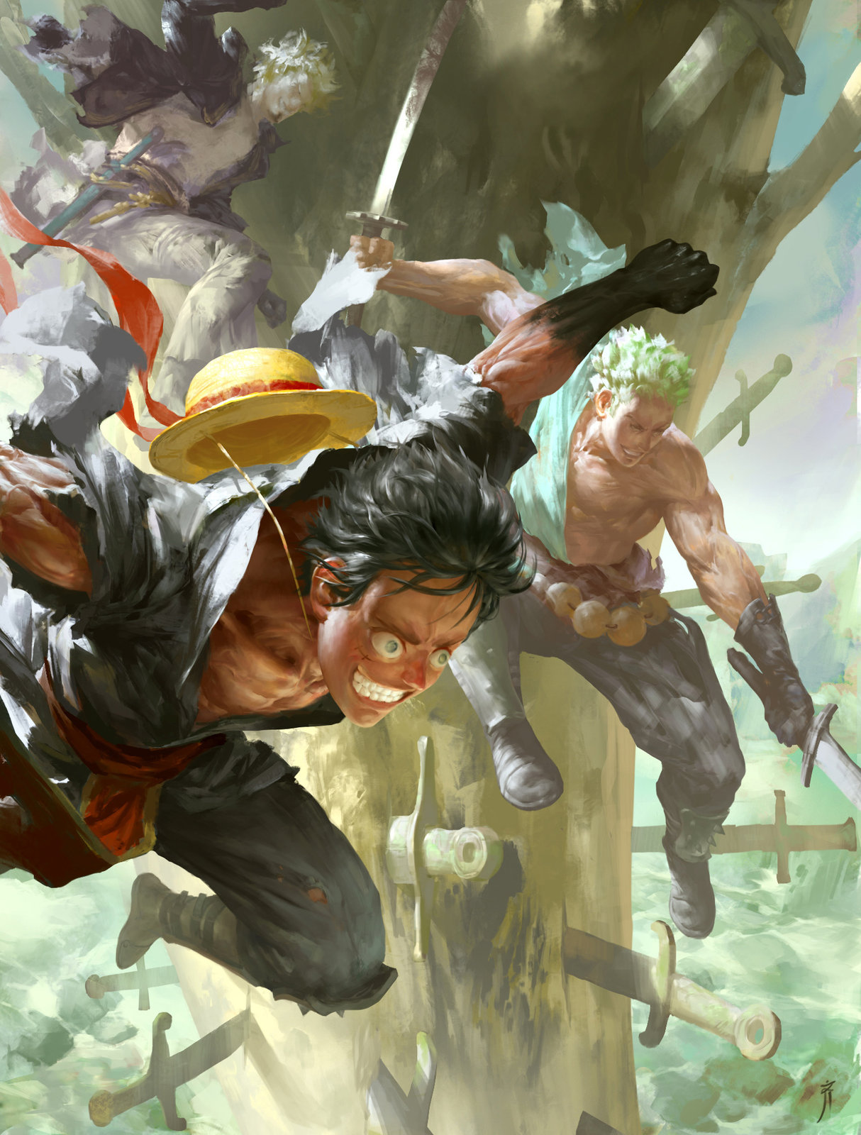 Artstation Monkey D Luffy Ming Qi
