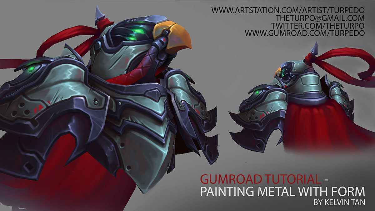 texture tutorial painting metal with