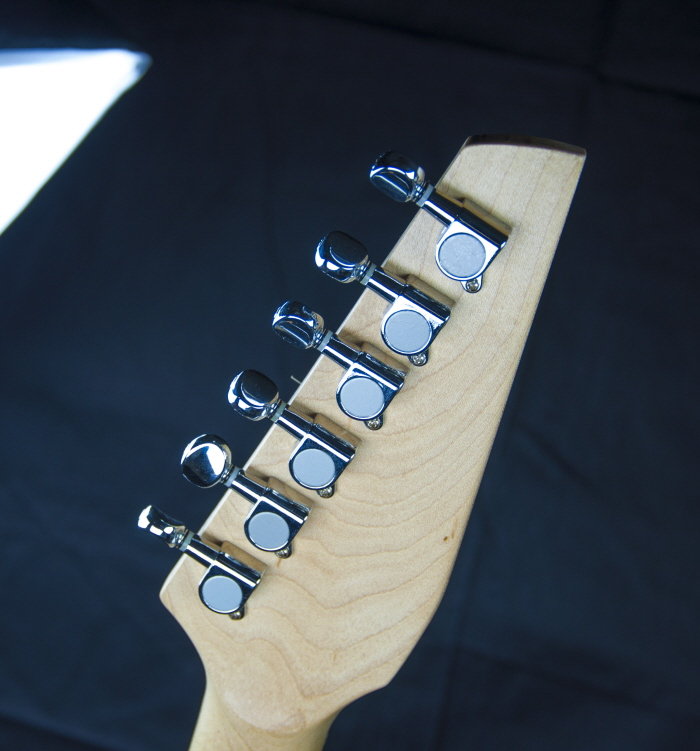 A glass guitar designed and built for a product design class