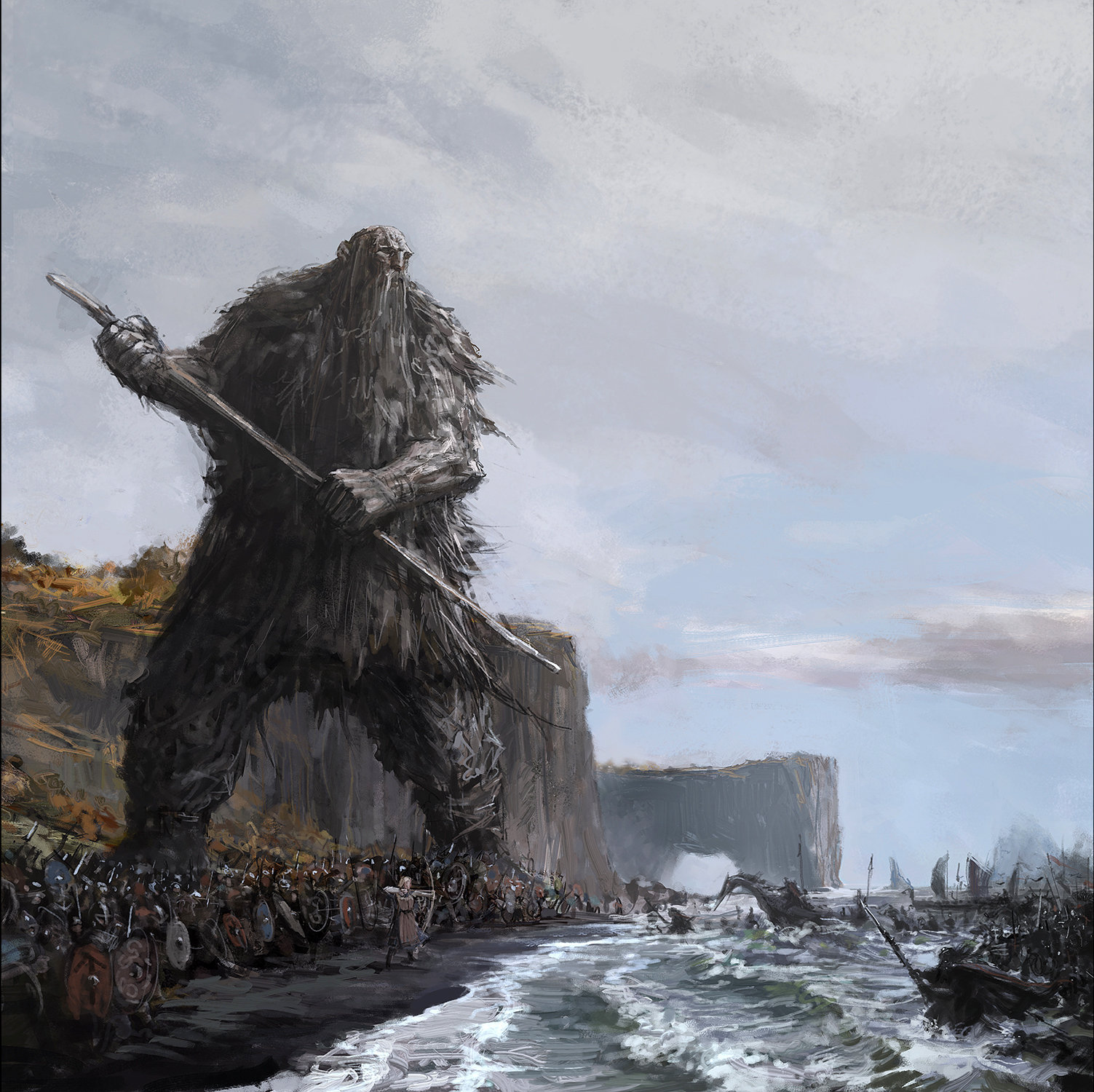 Illustration from the booklet of "Með Vættum" 