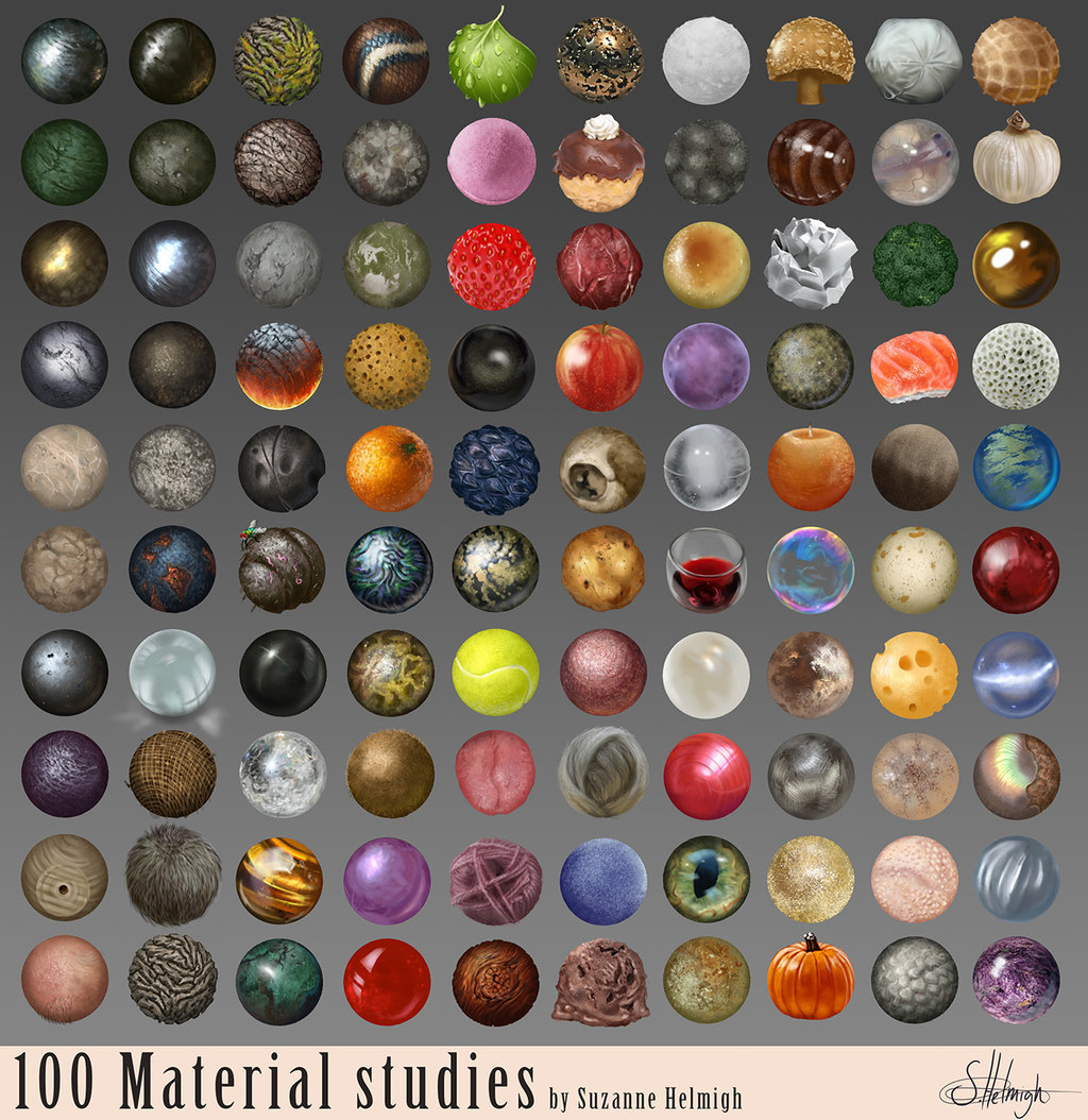 Materials studies. Suzanne Helmigh. Текстурные шары для рисования. Текстурные шары камень. Текстура шара
