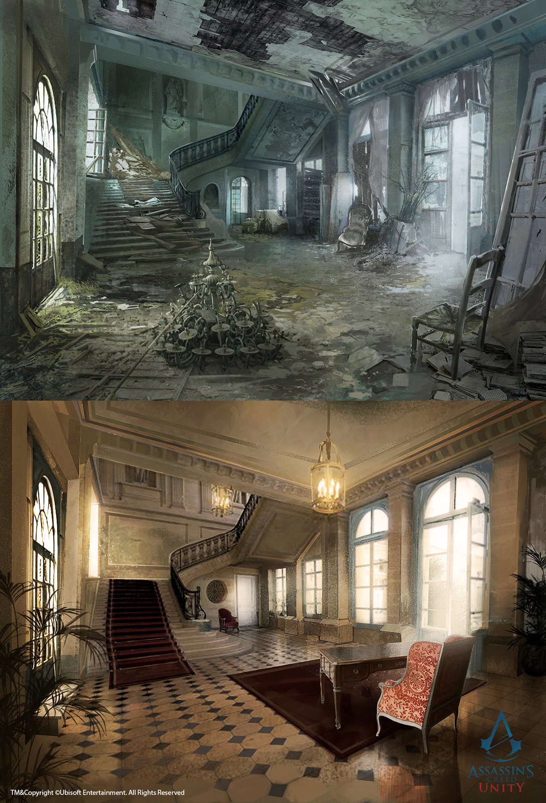 David Alvarez Portfolio Assassin's Creed Unity /// Café théâtre hall