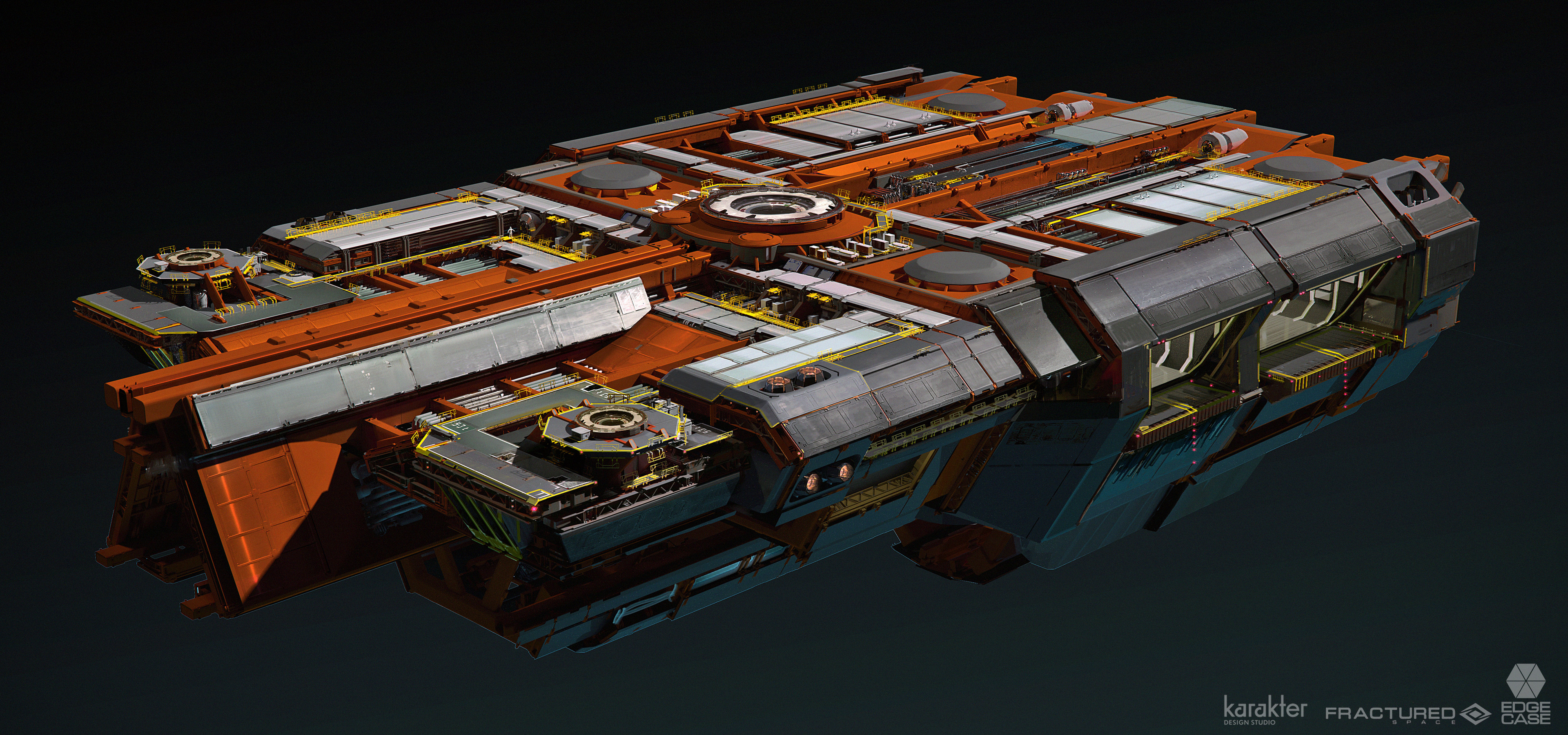 Atlas flagship sport. Космический корабль Fractured Space. Sci Fi контейнер. Космический модуль концепт. Space Cargo ship.