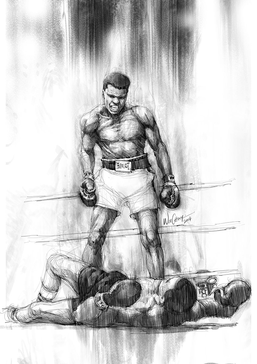 Artstation - Inspirational People - Muhammad Ali