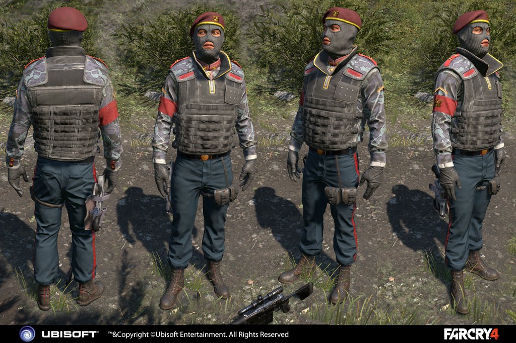 ArtStation Far Cry 4 Royal Guard Sniper ingame