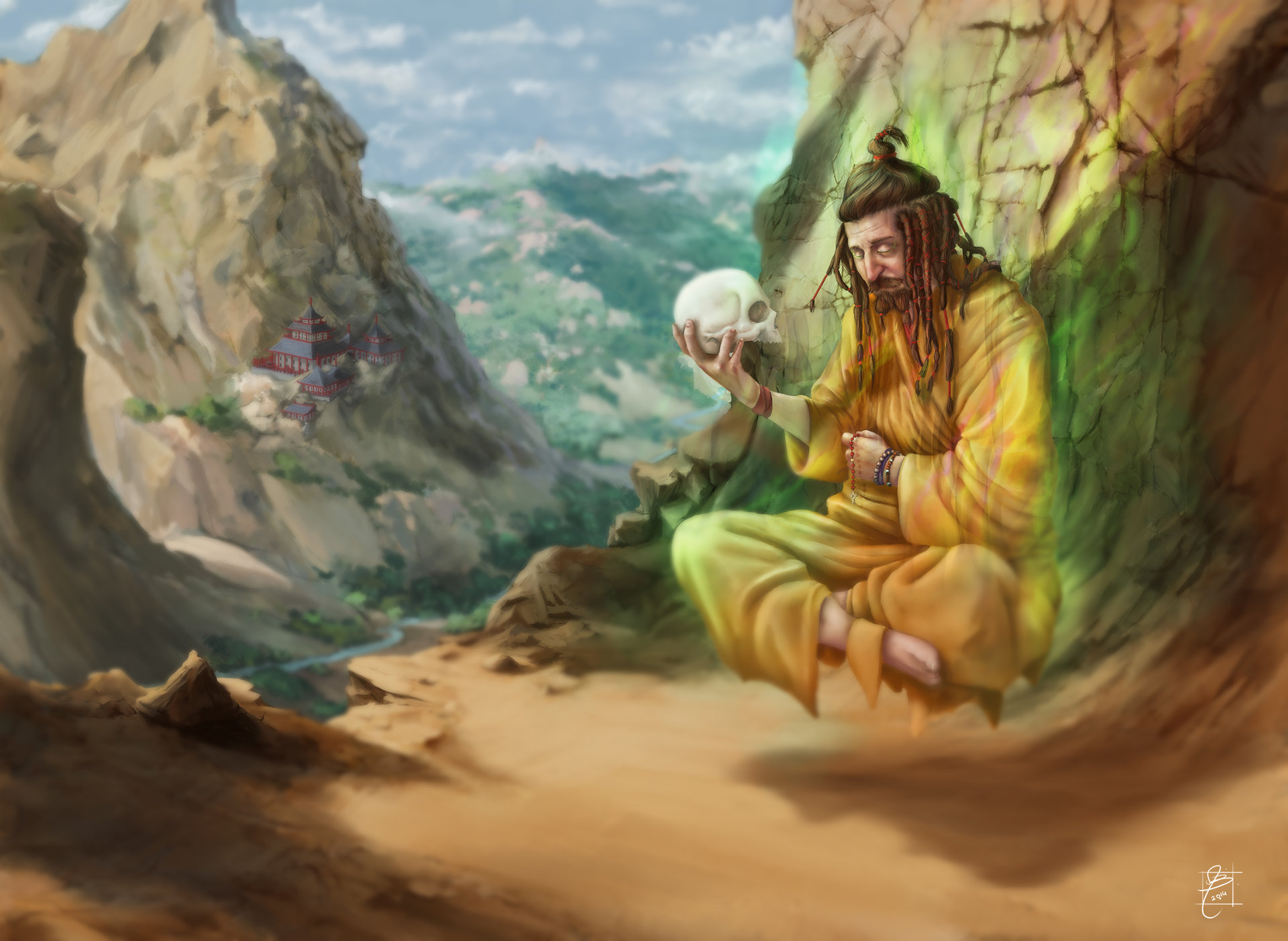 Artstation Death Meditation James Kaktus Balewicz