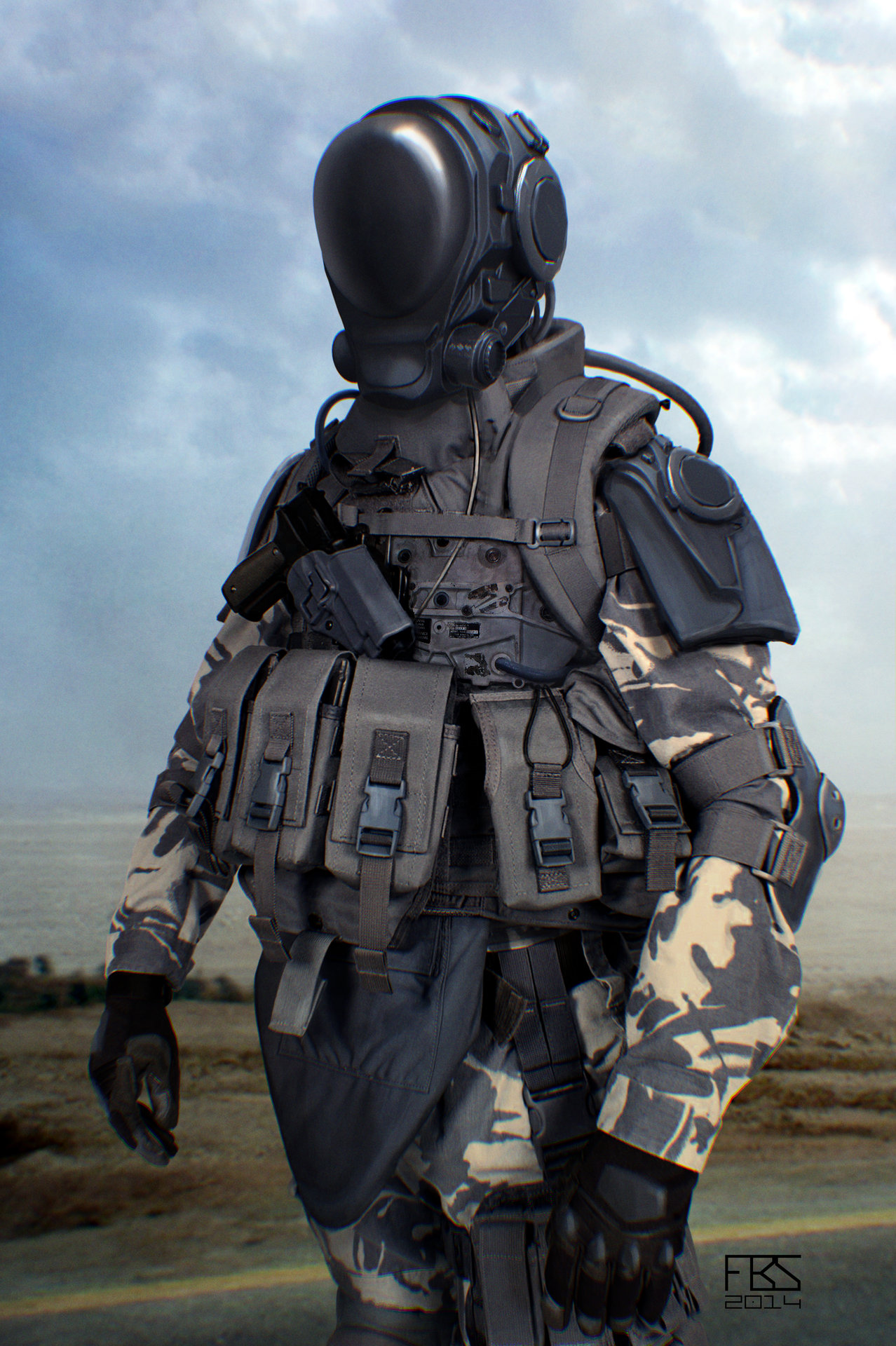 ArtStation - desert soldier., Francisco Sequeira