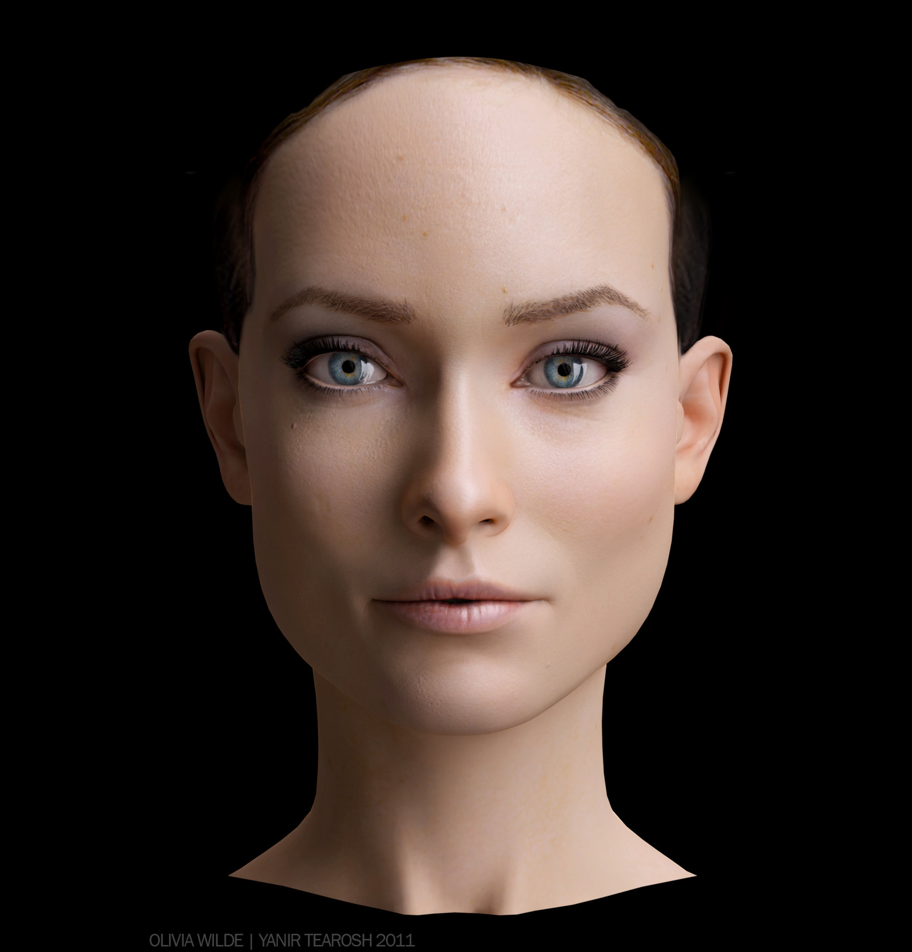 Зд лица. Моделирование лица. Женская голова.