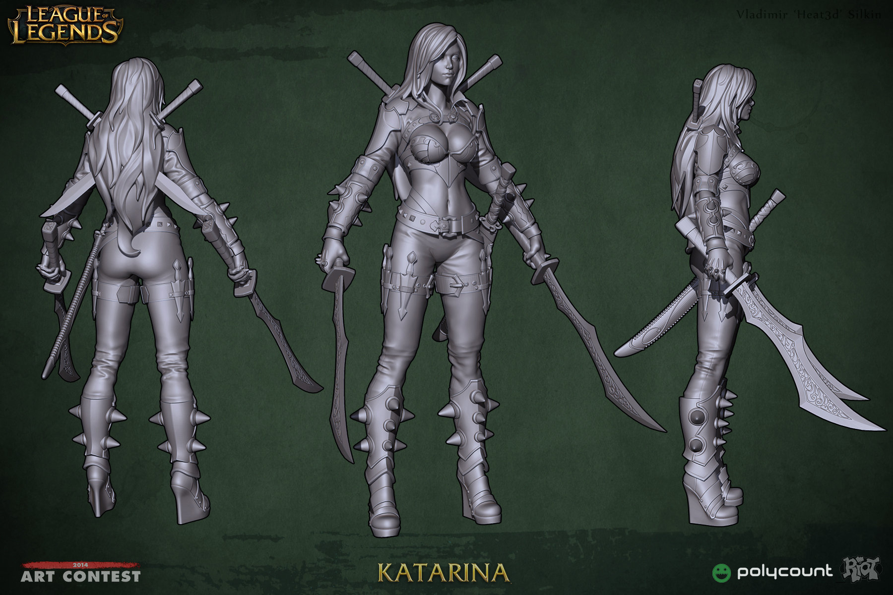 Artstation League Of Legends Katarina Vladimir Silkin