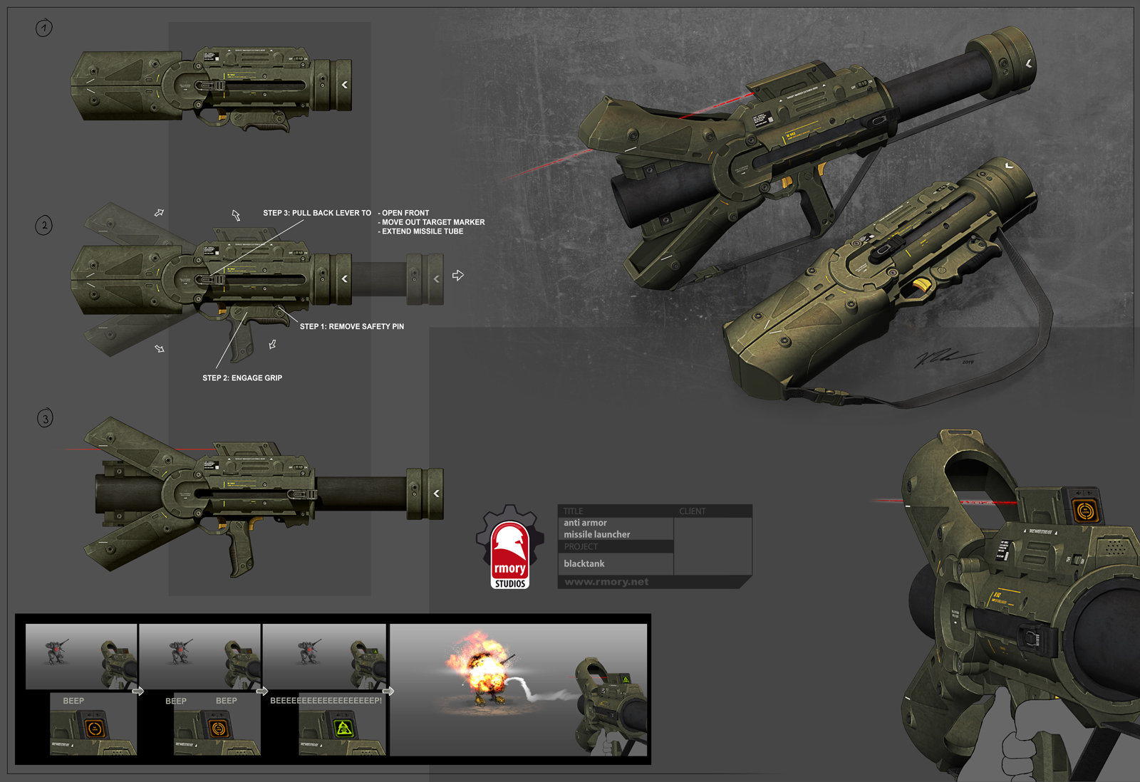 Blacktank Missile Launcher - rmory studios