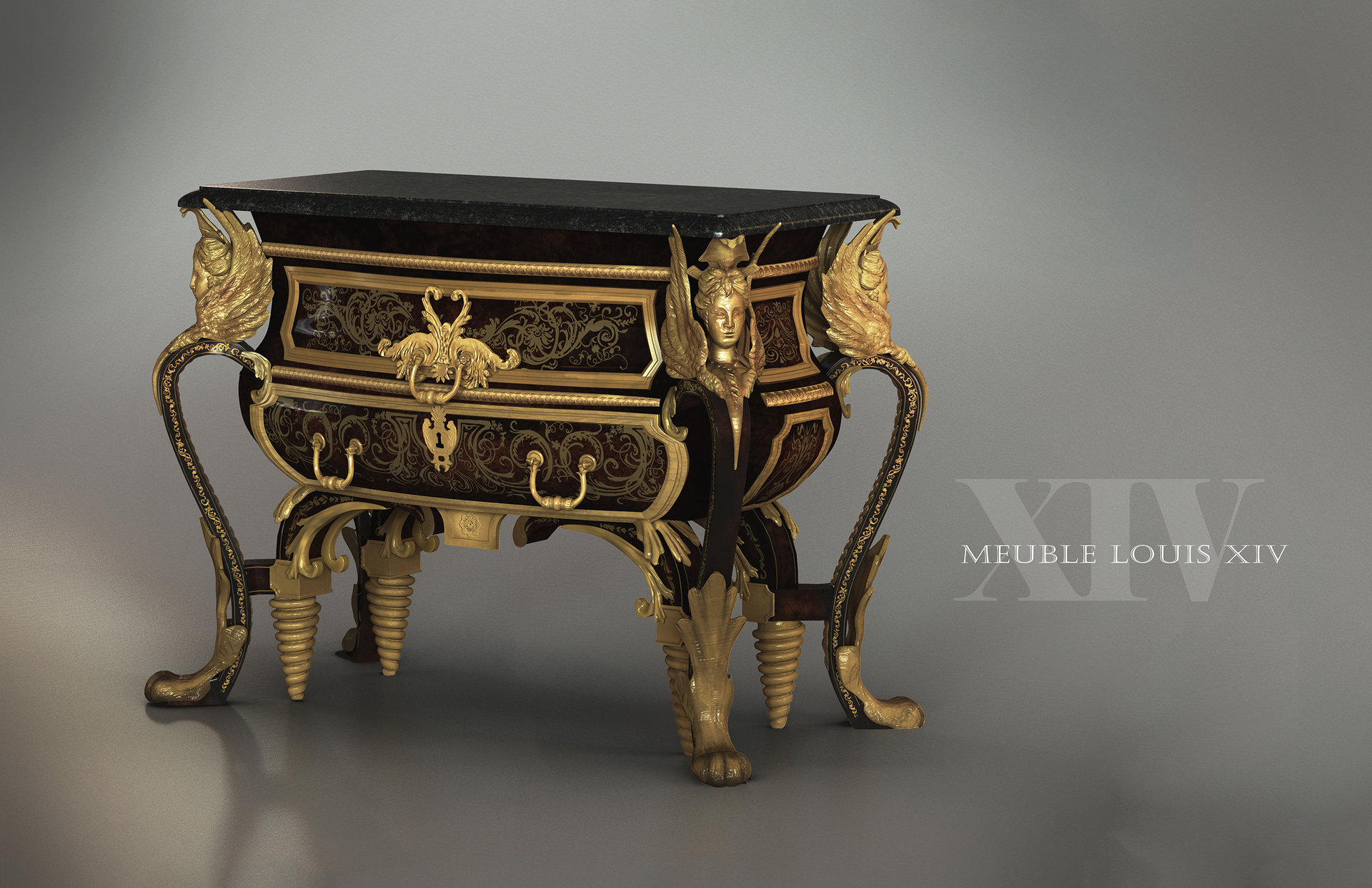 dominique guillon - Louis XIV Furniture