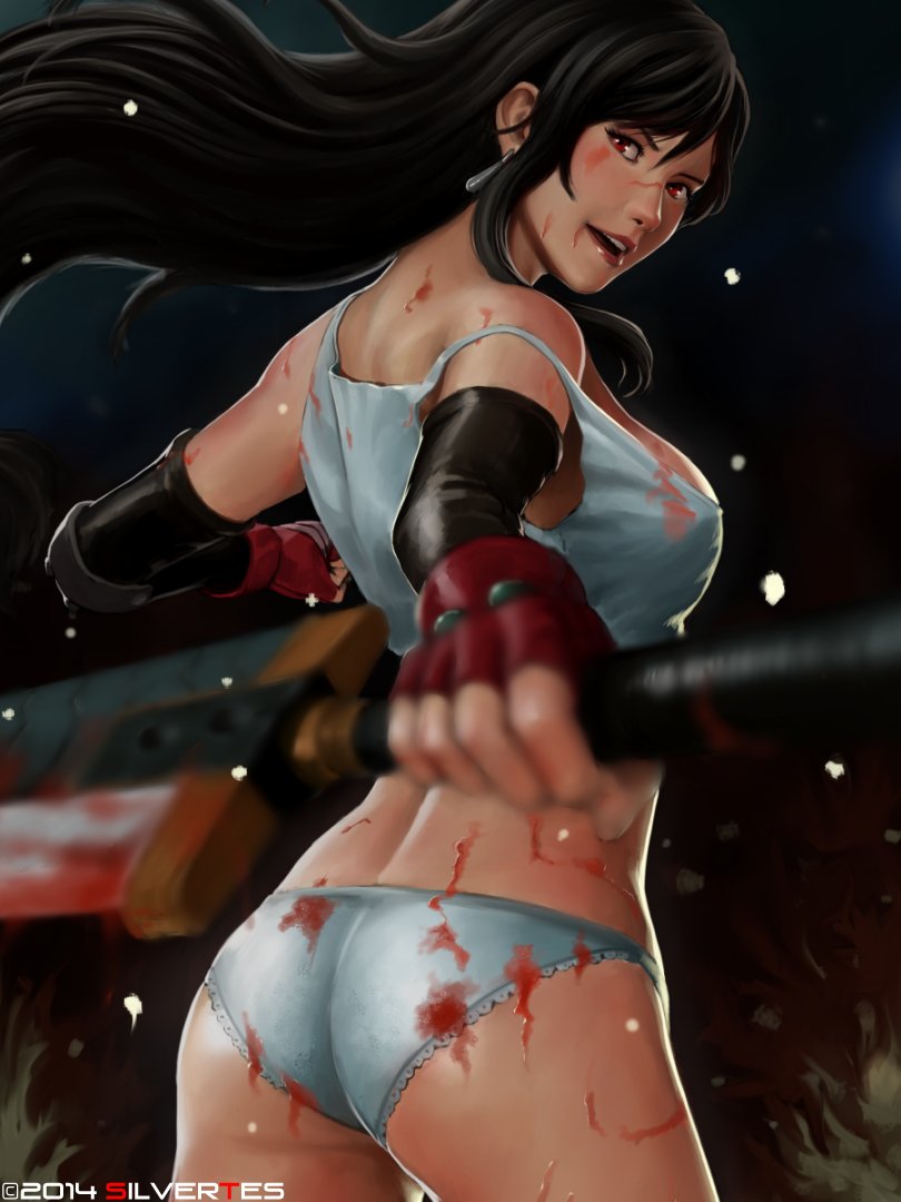 Digital Painting : Sexy Tifa Lockhart from Final Fantasy VII. 