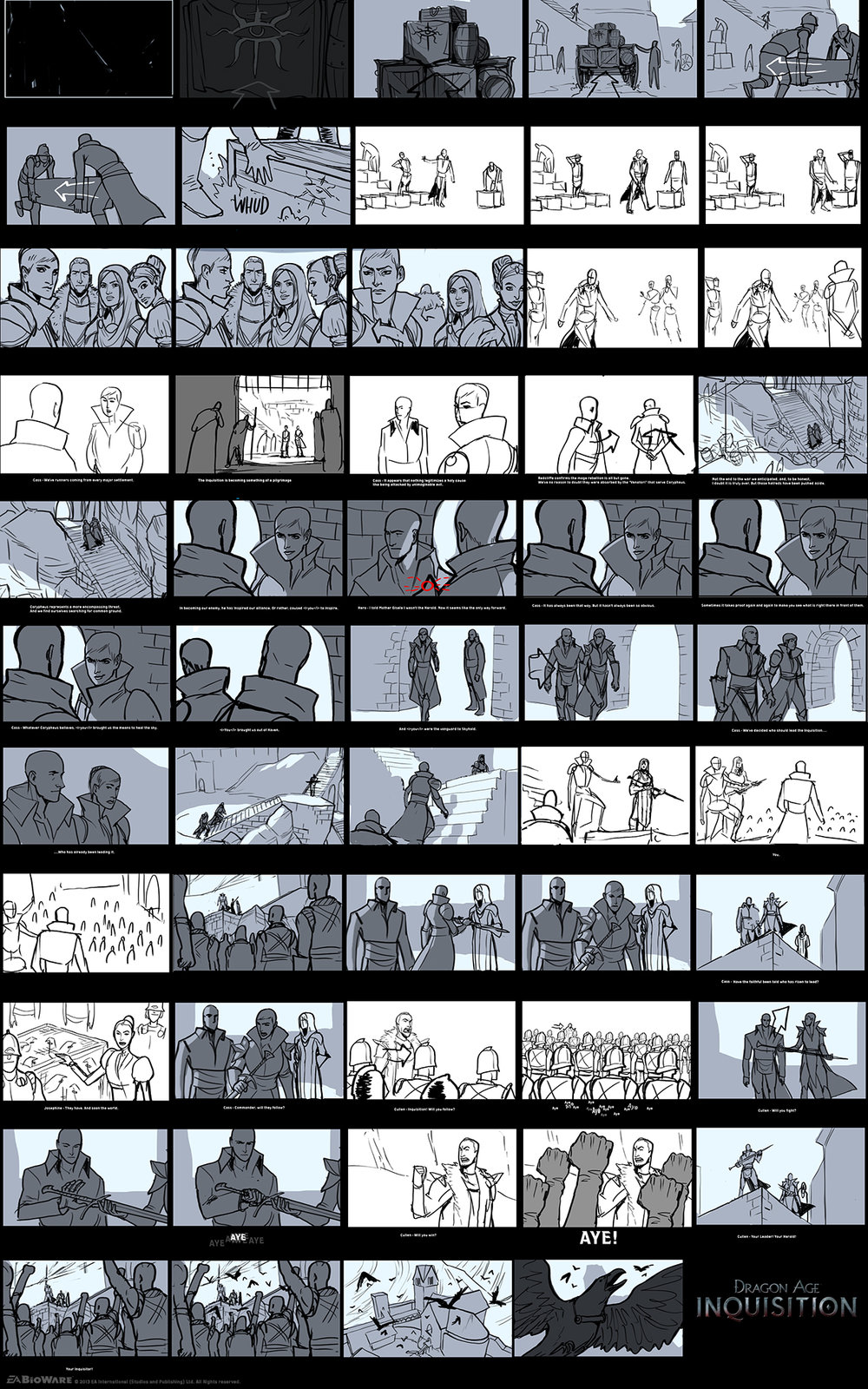 DA:I - Storyboard for the Coronation