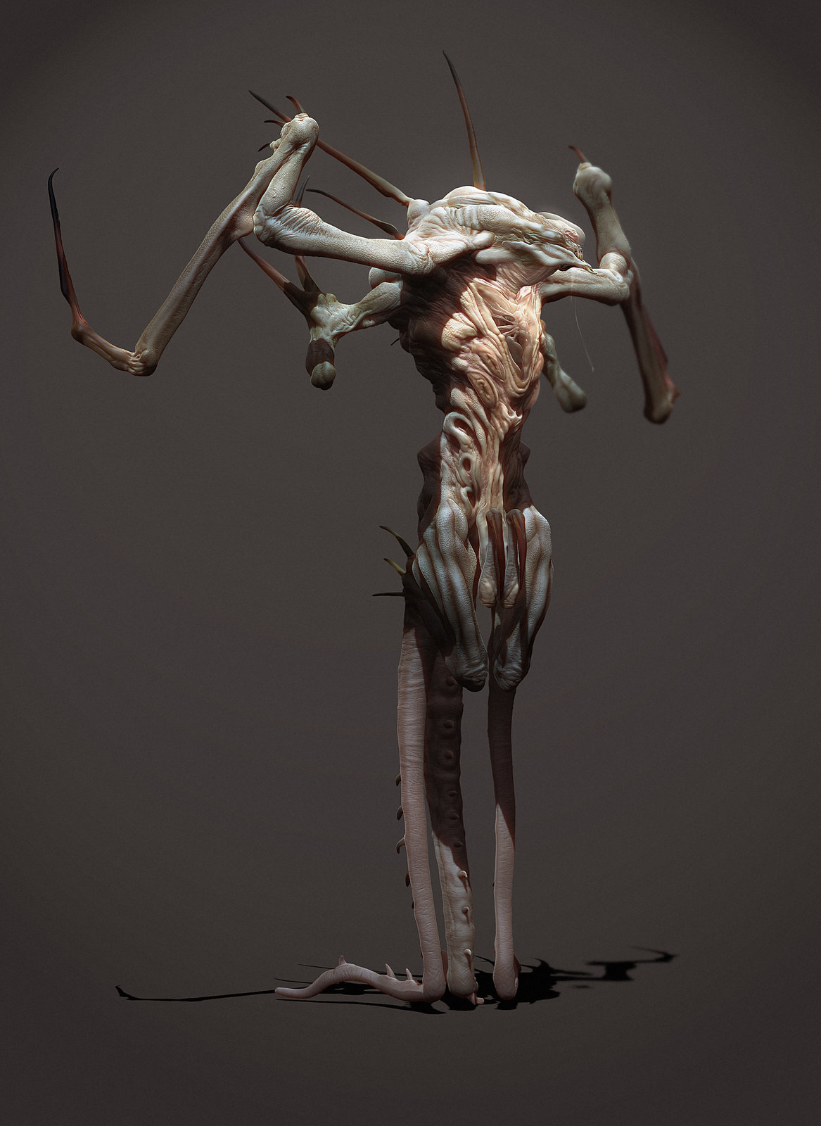 Without arms, the idea was to swap them out for attachments later.