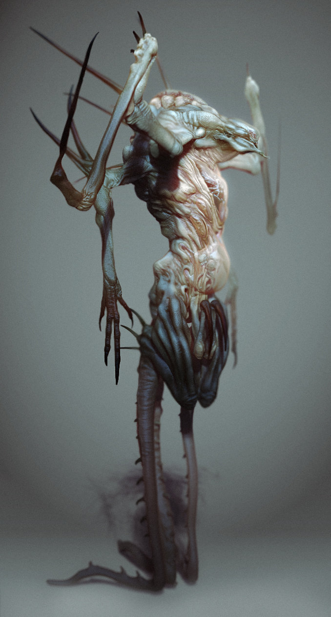 This is where I last left the Wraith concept, pregnant and dangerous.