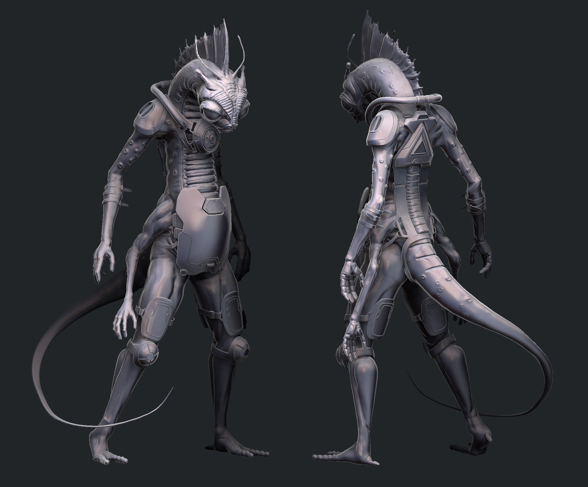Artstation Dakota Cann Fish Alien Media Arts And Animation