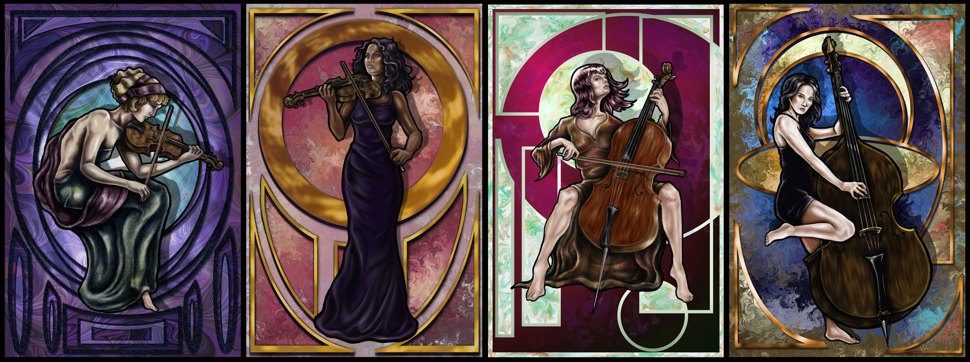 Artstation Art Neauveau String Quartet Christopher Murray