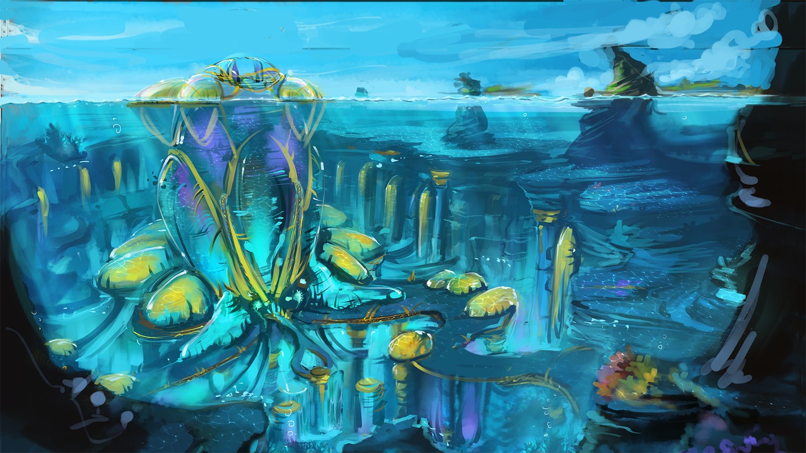 Подводный мир арт