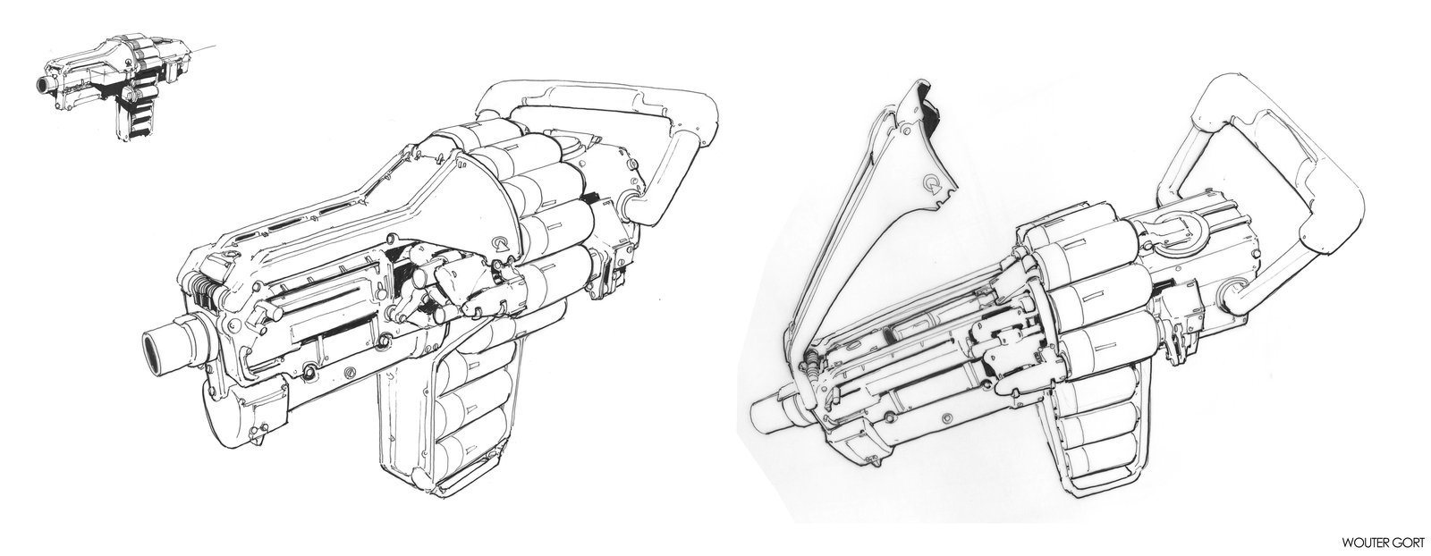 Grenade Launcher Drawing