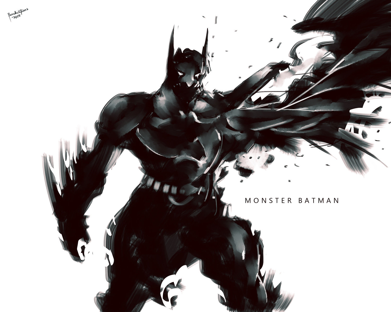 ArtStation - Speedpaint Monster Batman