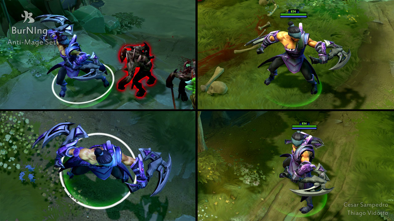 Artstation Dota 2 Burning Anti Mage Set Thiago Vidotto