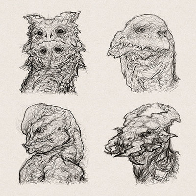 Tsad de lira dragon head designs sketches
