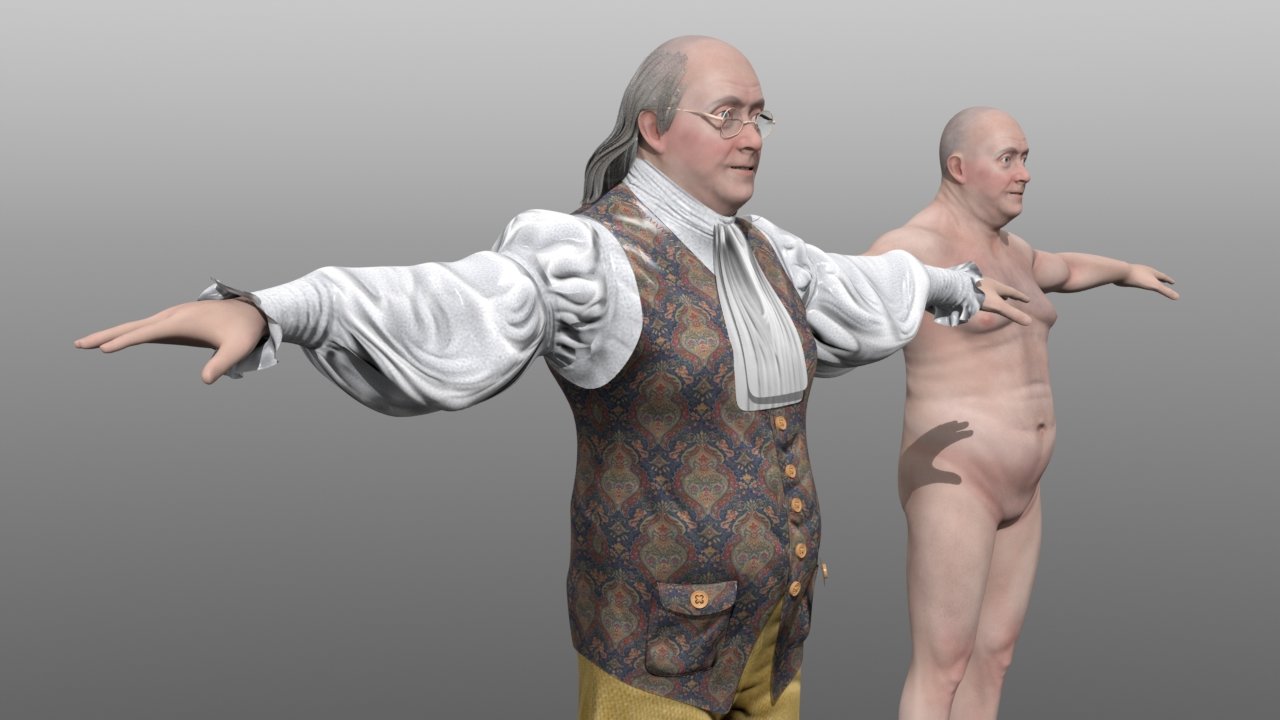 Artstation Benjamin Franklin 8k Polygons Wip Timothy Klanderud