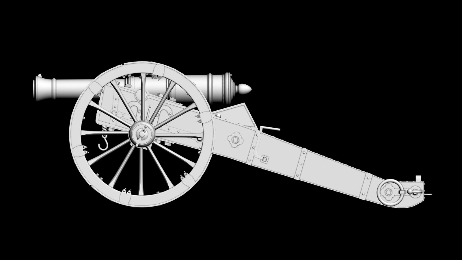 6 Фунтовая пушка 1805 чертежи