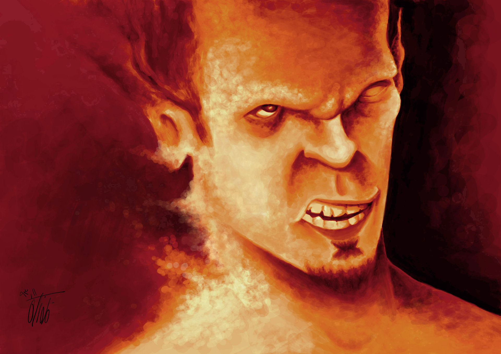 Artstation Angry Man Fazeleh Mousavi