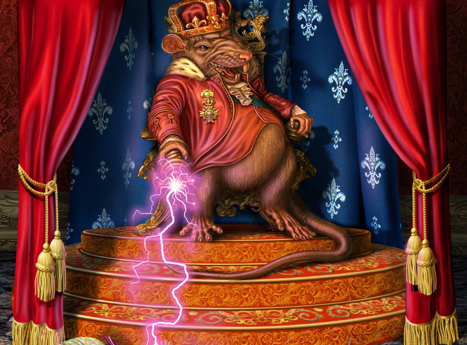 Мышиный король. Крысиный Король Король Щелкунчик. Мышиный Король на троне. Трон крысиного короля.