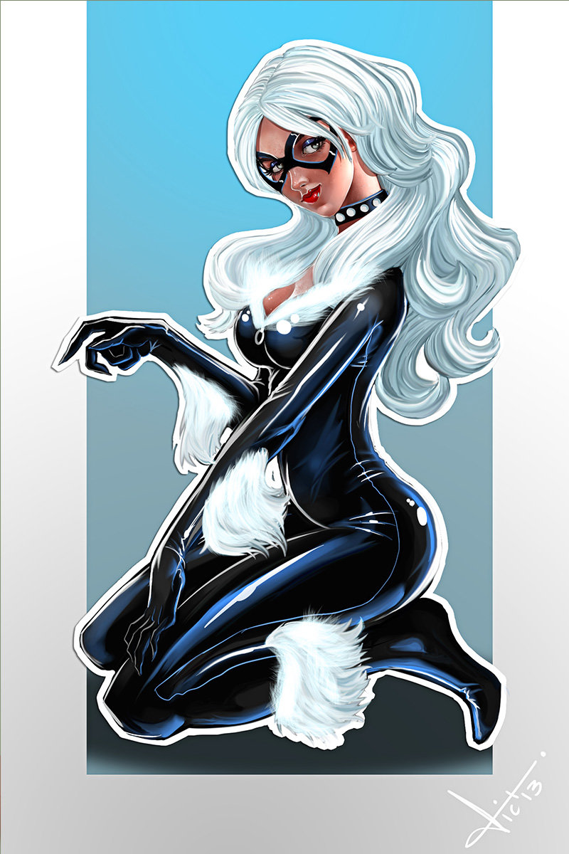 Artstation Black Cat Fanart Victor Lozada