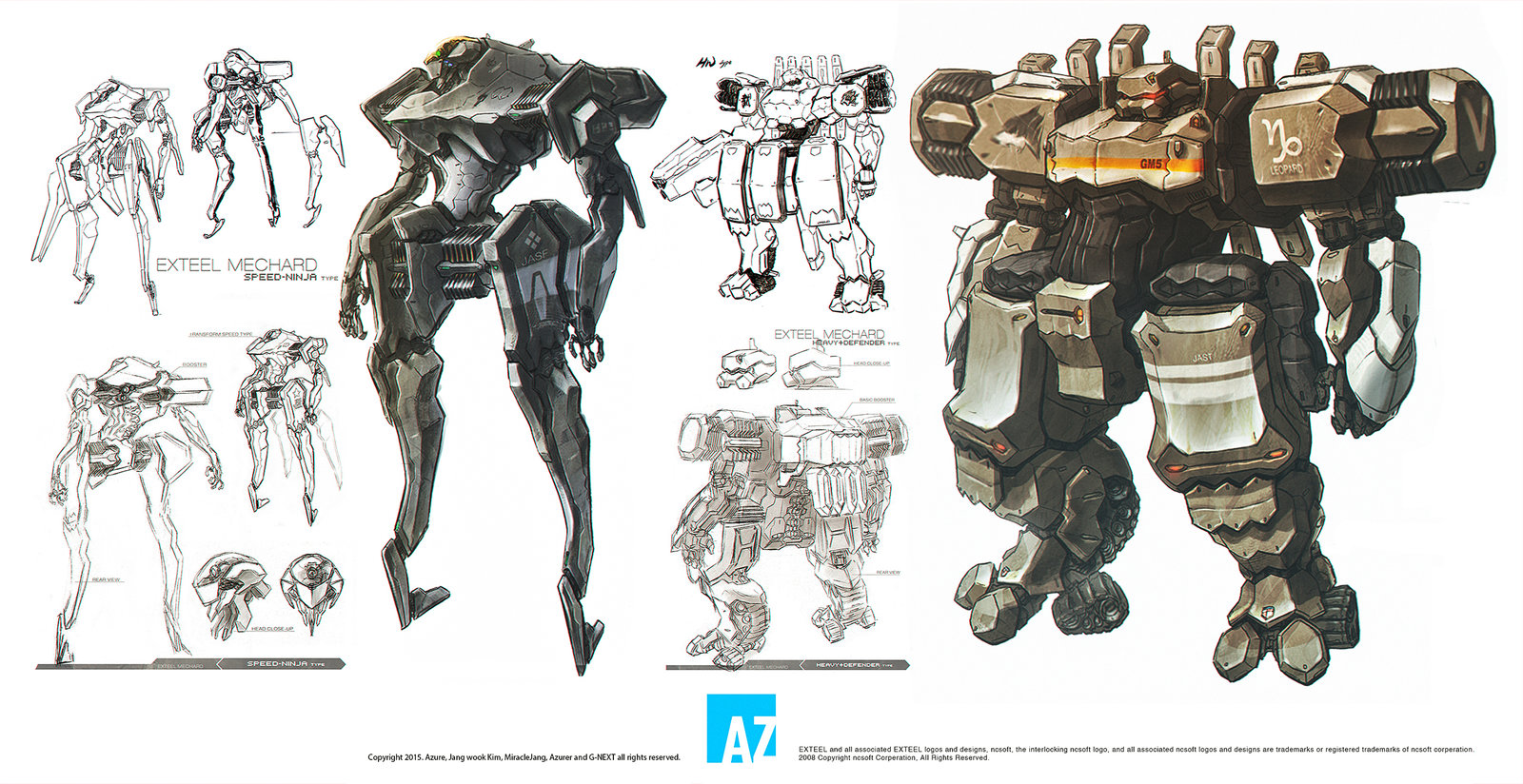 Mecha of the Exteel