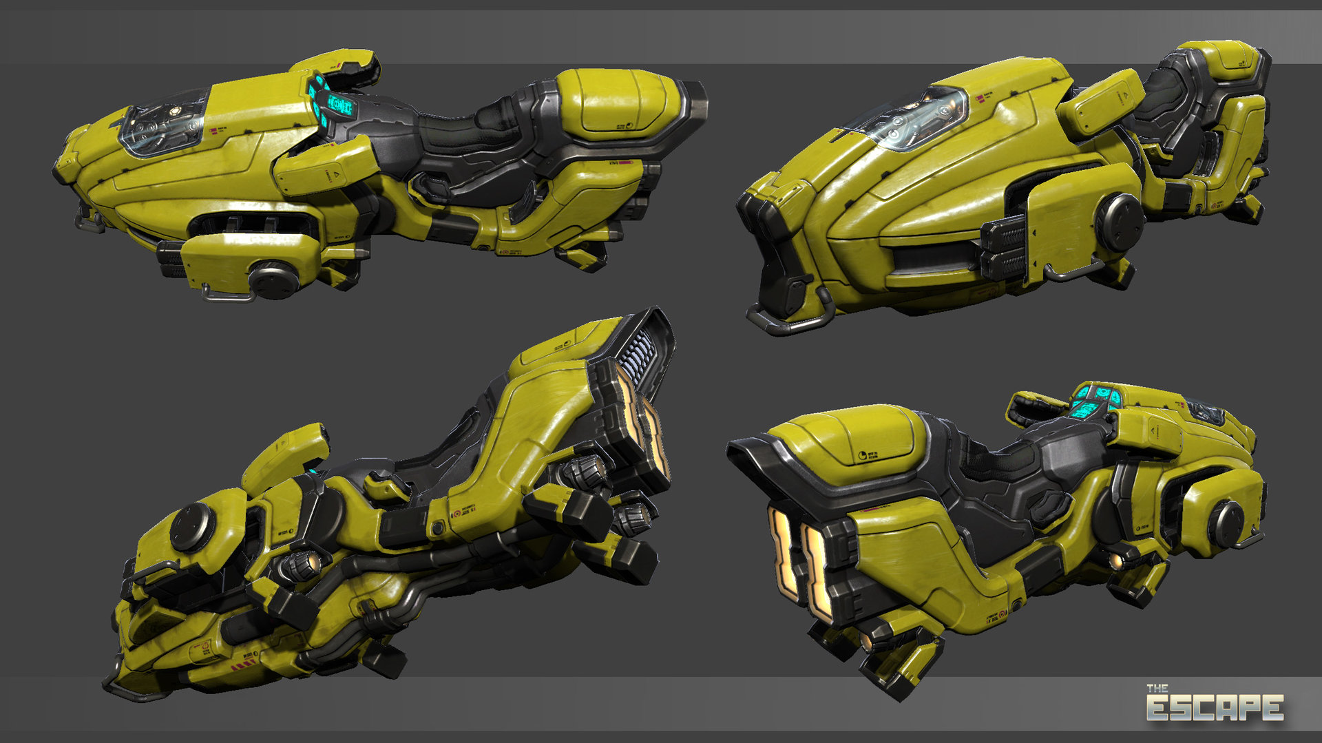 Artstation Hover Bike Sergei Chabrov