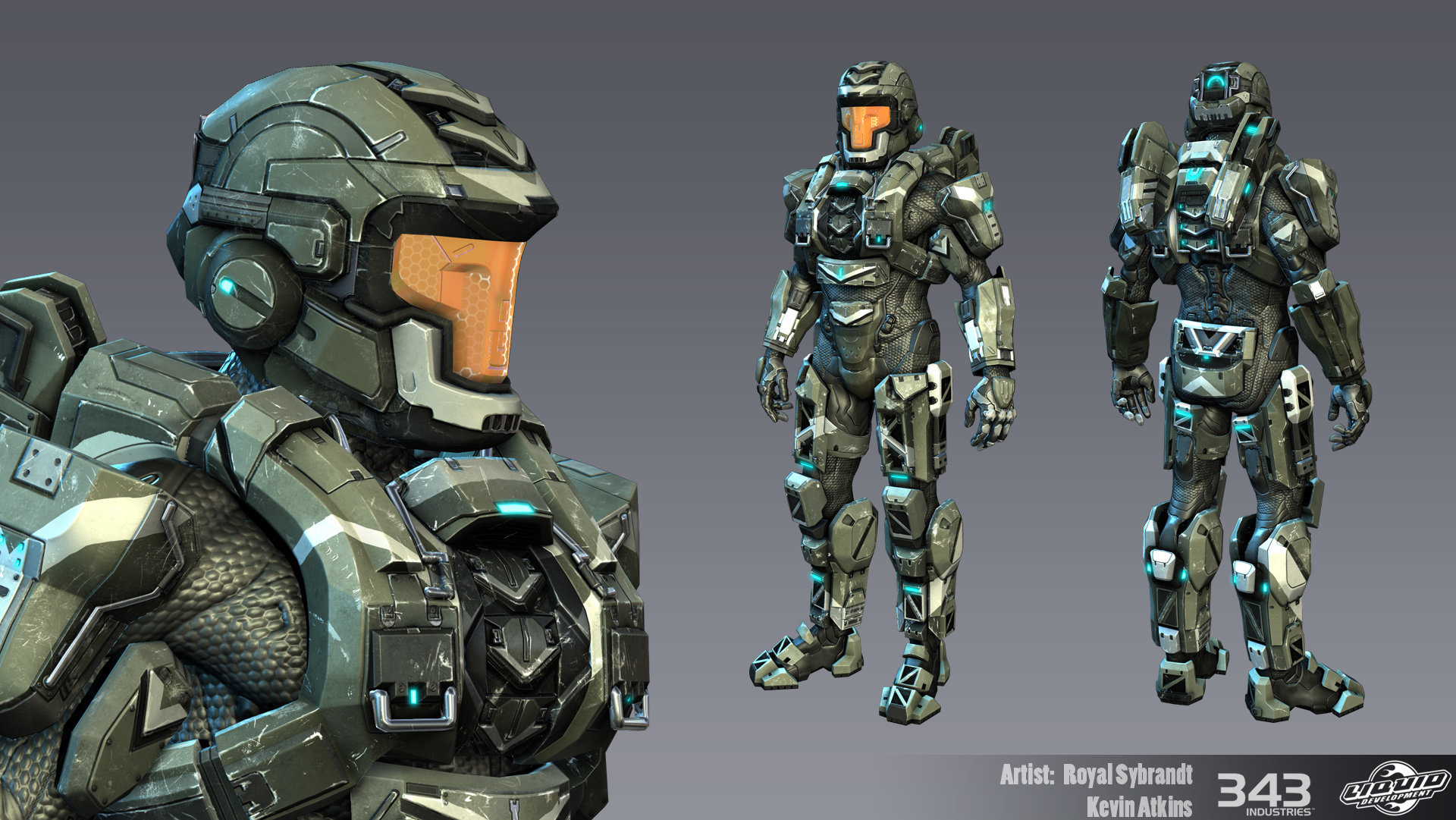 Artstation Halo 4 Defender Armor Royal Sybrandt