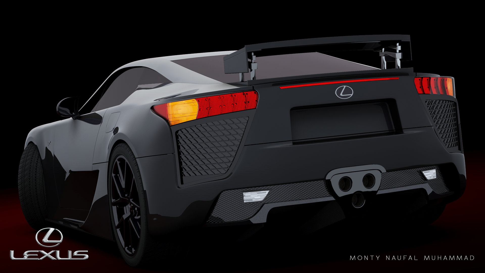 Artstation Lexus Lfa 3d Modelling Monty Naufal Muhammad