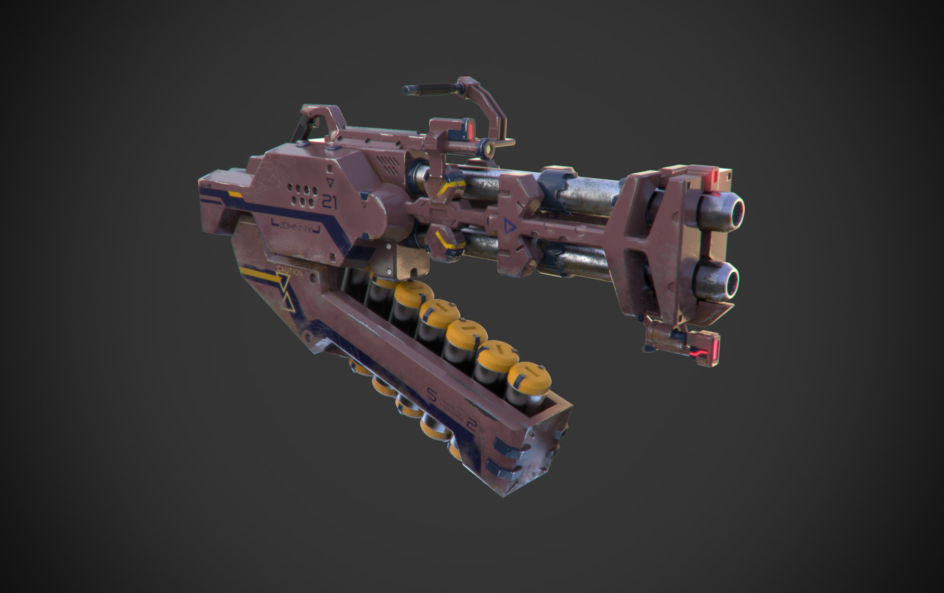 Artstation - Sci Fi Weapon Based On The Game, Exteel