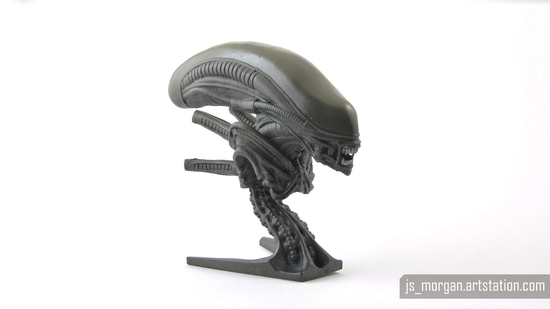 James Morgan - Alien Bust 3D printed