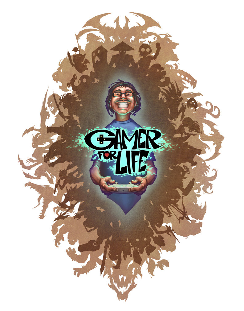gamer for life art book cover peet cooper