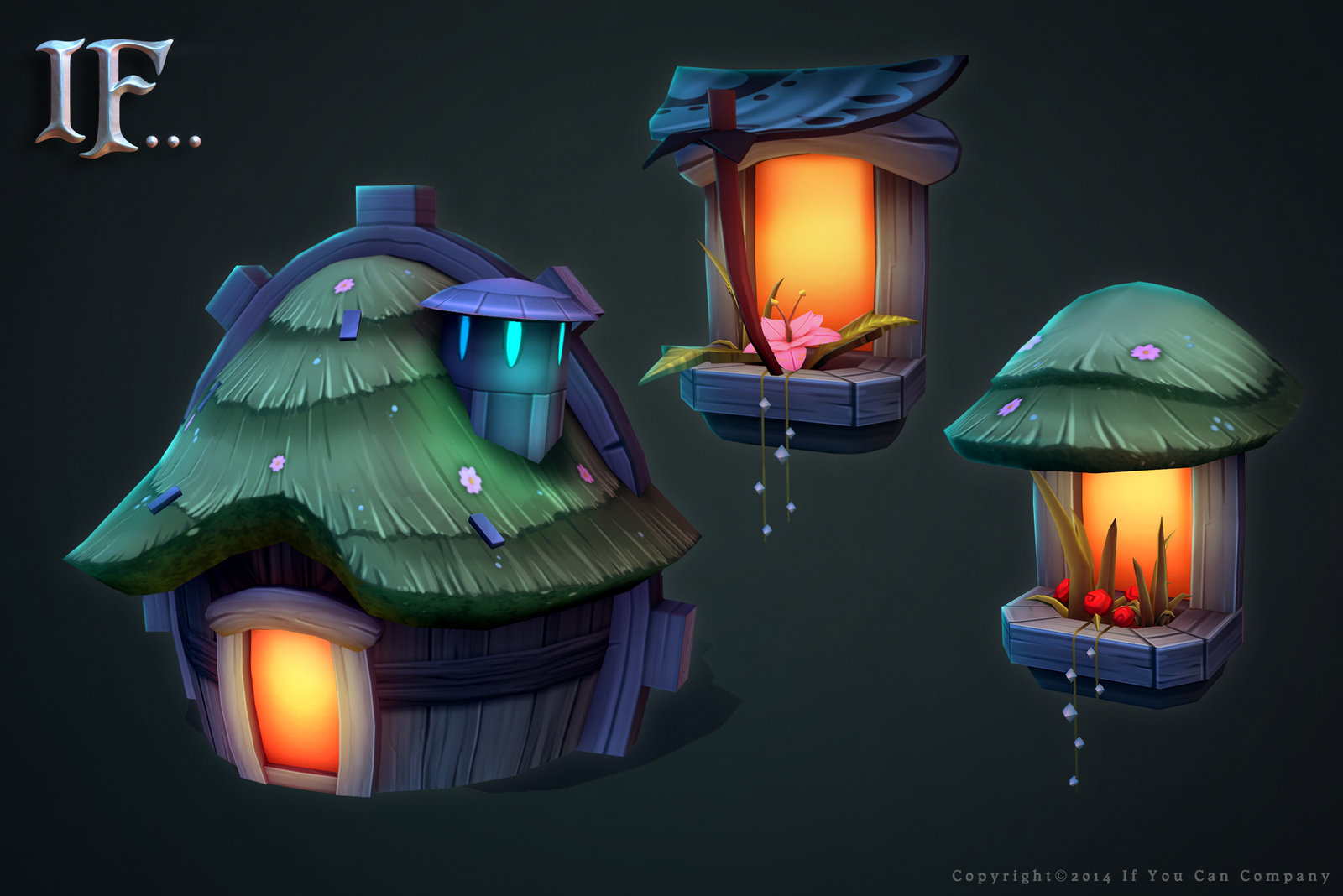 Imago houses and windows. Modeled and textured by me.