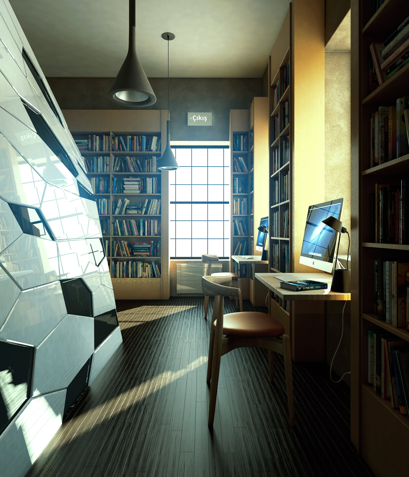 artstation small library izzet alsan