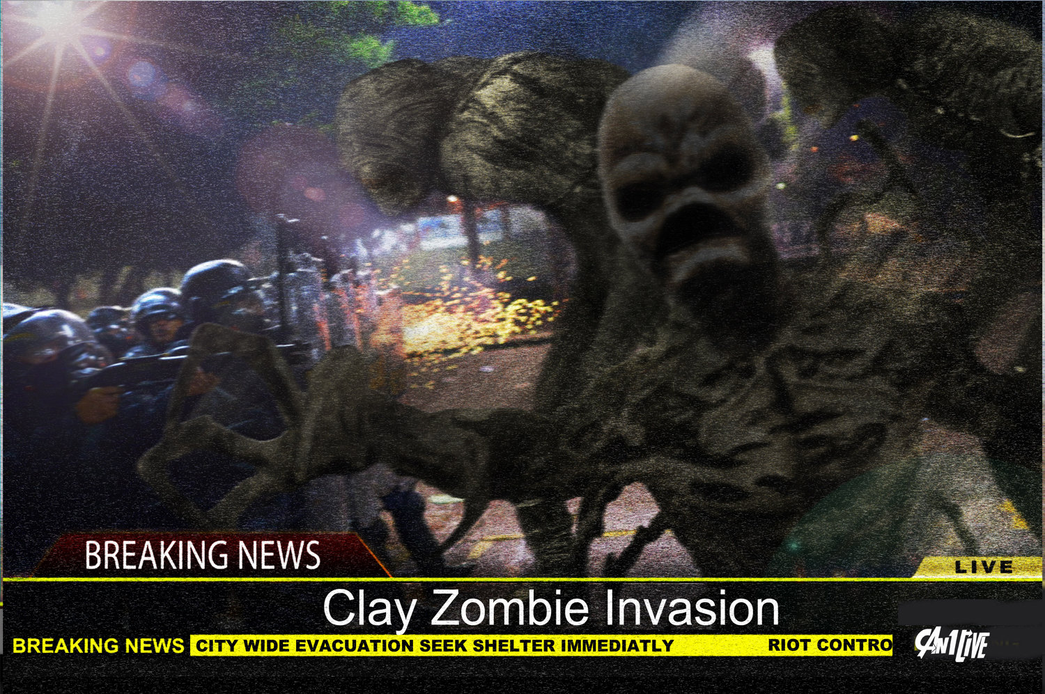 Artstation Power Rangers Clay Zombie Invasion
